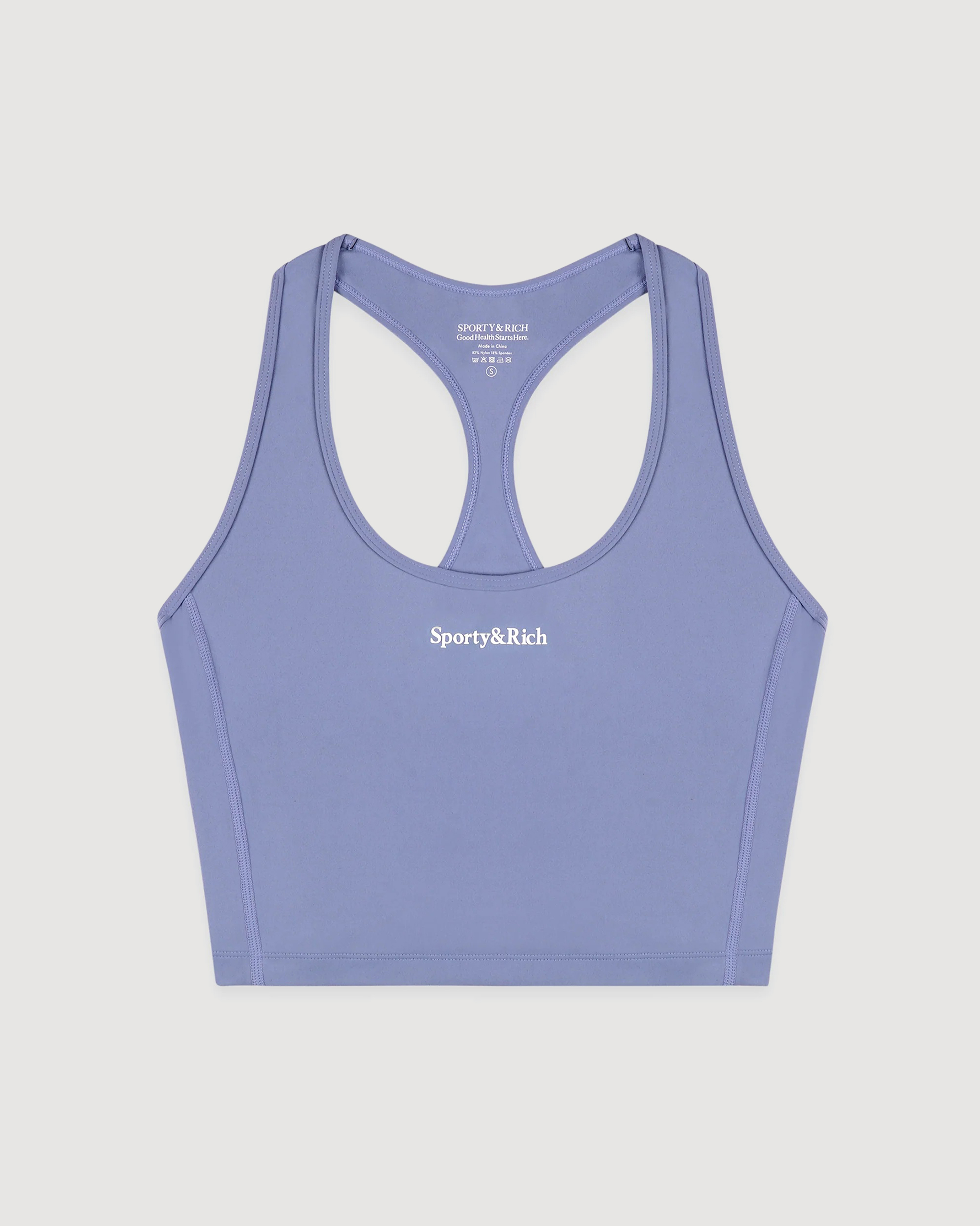 Serif logo sports tank